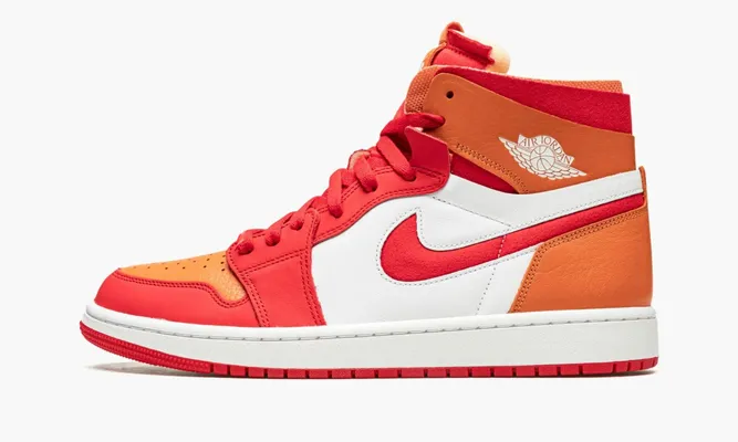 Кроссовки Air Jordan 1 High Zoom Air CMFT WMNS «Fire Red Hot Curry» красный,оранжевый