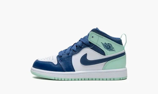 Кроссовки Air Jordan 1 Mid PS «Mystic Navy Mint Foam» синий