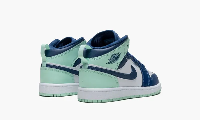 Кроссовки Air Jordan 1 Mid PS «Mystic Navy Mint Foam» синий