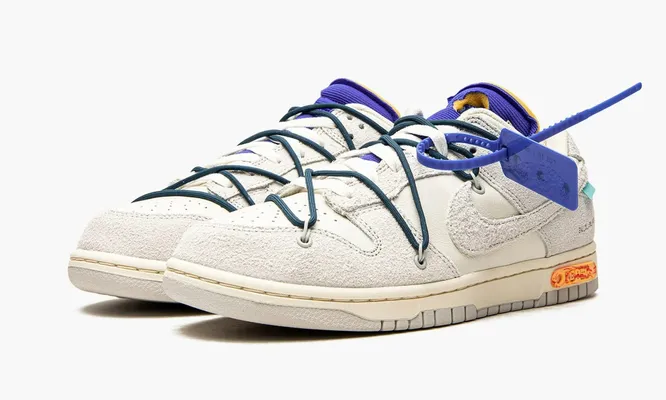 Кроссовки Nike Dunk Low «Off-white - Lot 16» кремовый