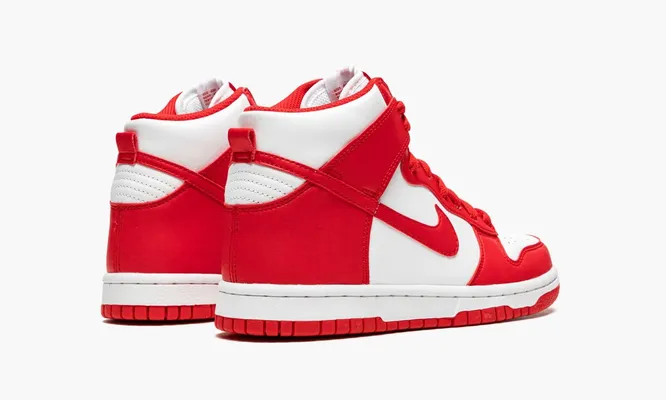 Кроссовки Nike Dunk High GS «Championship White Red» белый,красный