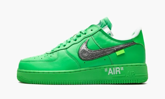Кроссовки Nike Air Force 1 Low «Off-white - Brooklyn» зеленый