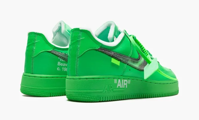 Кроссовки Nike Air Force 1 Low «Off-white - Brooklyn» зеленый
