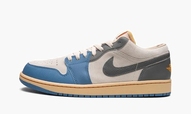 Кроссовки Air Jordan 1 Low «Vintage Unc Grey» кремовый