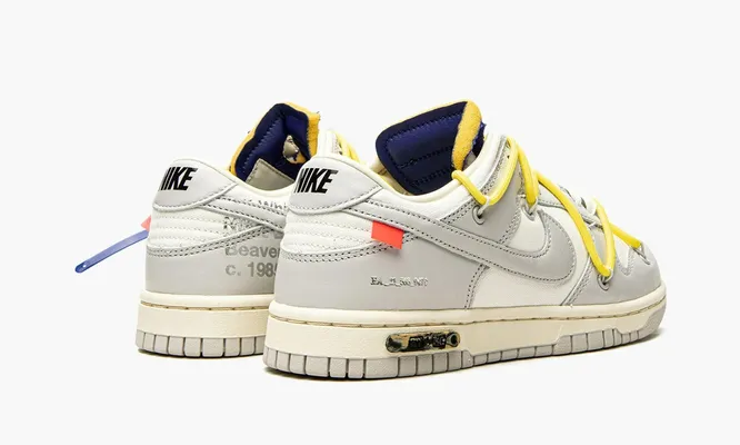 Кроссовки Nike Dunk Low «Off-white - Lot 27» серый