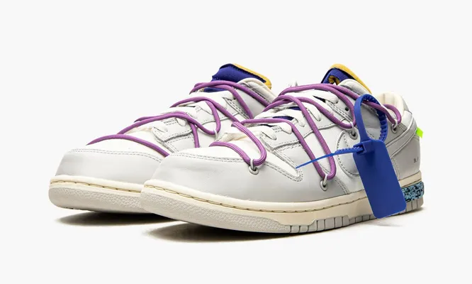 Кроссовки Nike Dunk Low «Off-white - Lot 48» серый