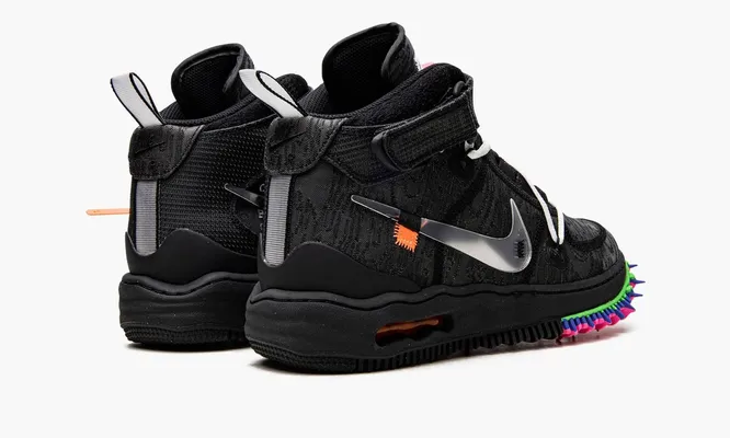Кроссовки Nike Air Force 1 Mid «Off-white - Black» черный