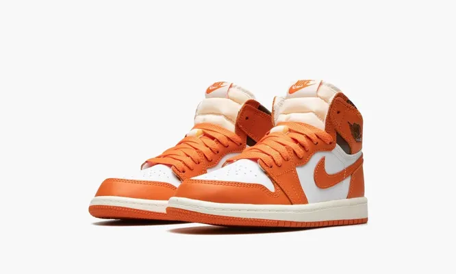Кроссовки Air Jordan 1 Retro High OG PS «Starfish» оранжевый