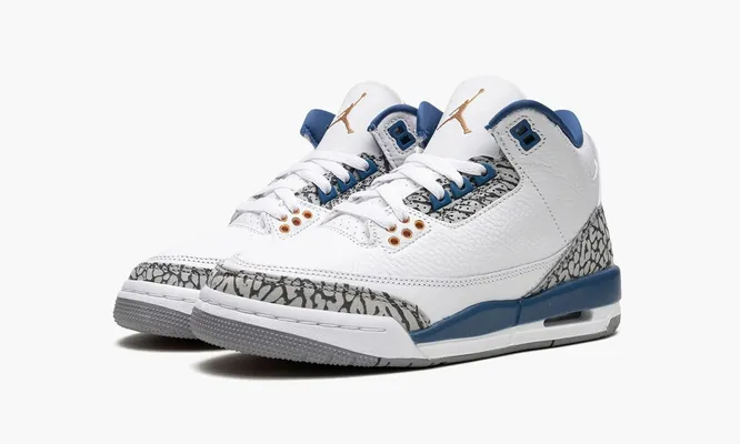 Кроссовки Air Jordan 3 Retro GS «Wizards» синий