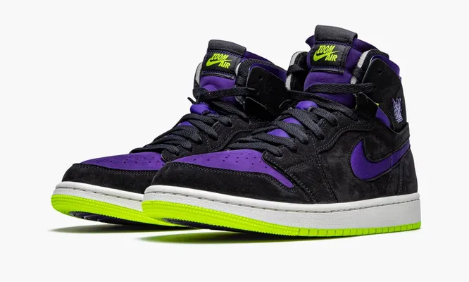 Кроссовки Air Jordan 1 High Zoom WMNS «Lemon Venom» черный