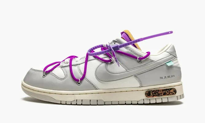 Кроссовки Nike Dunk Low «Off-white - Lot 28» серый