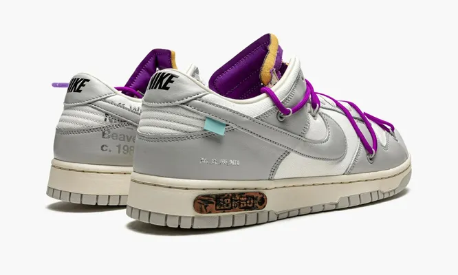 Кроссовки Nike Dunk Low «Off-white - Lot 28» серый