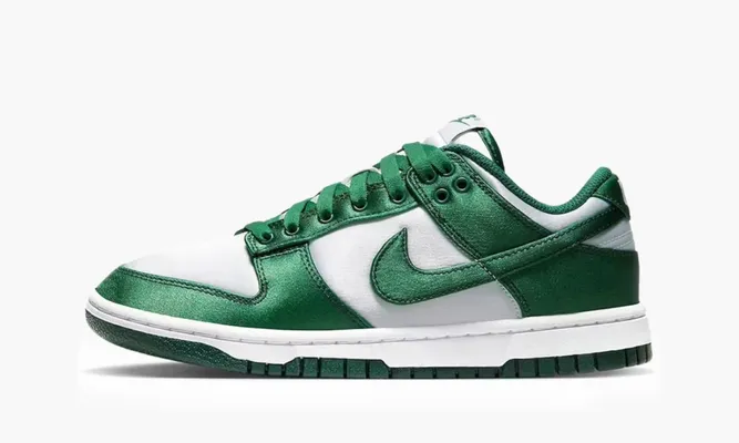 Кроссовки Nike Dunk Low WMNS «Michigan State Satin» зеленый