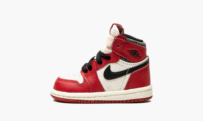 Кроссовки Air Jordan 1 Retro High OG TD «Chicago Lost And Found» красный