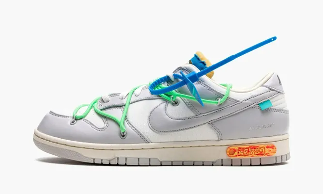 Кроссовки Nike Dunk Low «Off-white - Lot 26» серый