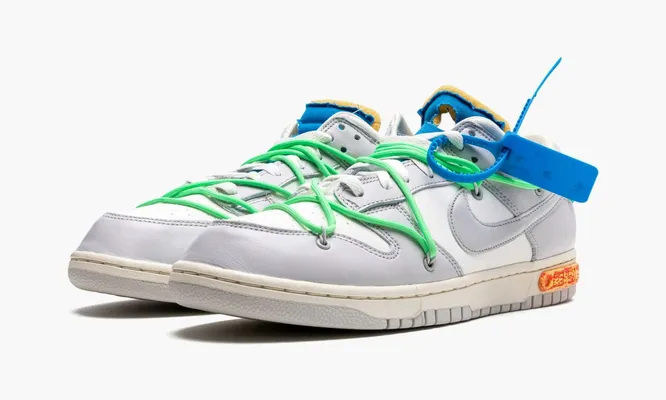 Кроссовки Nike Dunk Low «Off-white - Lot 26» серый