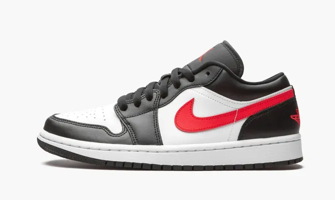 Кроссовки Air Jordan 1 Low WMNS «Siren Red / Black / White» черный