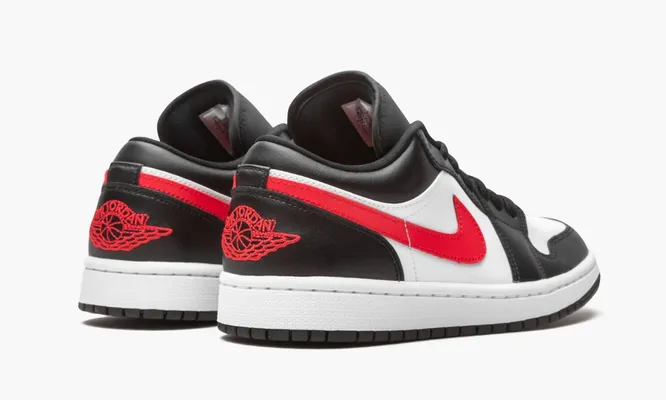 Кроссовки Air Jordan 1 Low WMNS «Siren Red / Black / White» черный
