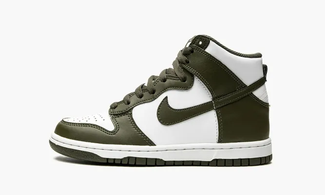 Кроссовки Nike Dunk High Retro GS «Cargo Khaki» зеленый
