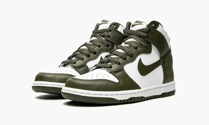 Кроссовки Nike Dunk High Retro GS «Cargo Khaki» зеленый