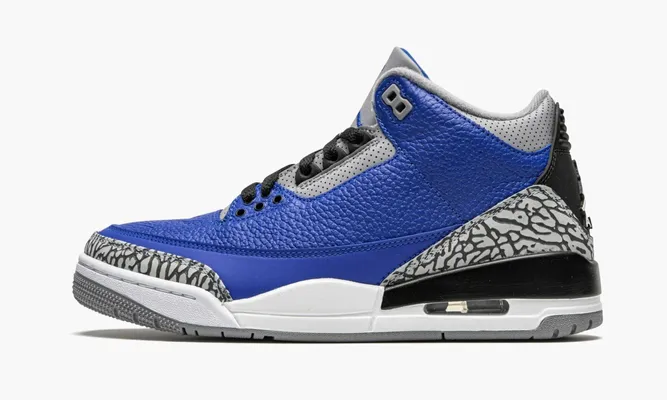 Кроссовки Air Jordan 3 Retro «Varsity Royal Cement» синий