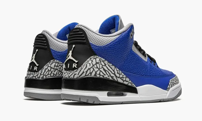 Кроссовки Air Jordan 3 Retro «Varsity Royal Cement» синий