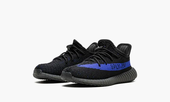 Для самых маленьких Yeezy Boost 350 V2 Kids «Dazzling Blue» черный