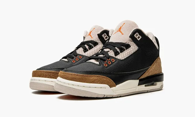 Кроссовки Air Jordan 3 Retro GS «Desert Elephant» черный