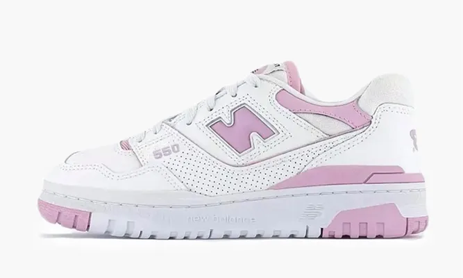 Кроссовки New Balance 550 WMNS «White Bubblegum Pink» розовый