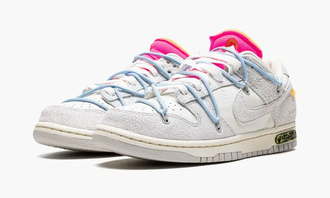 Кроссовки Nike Dunk Low «Off-white - Lot 38» серый
