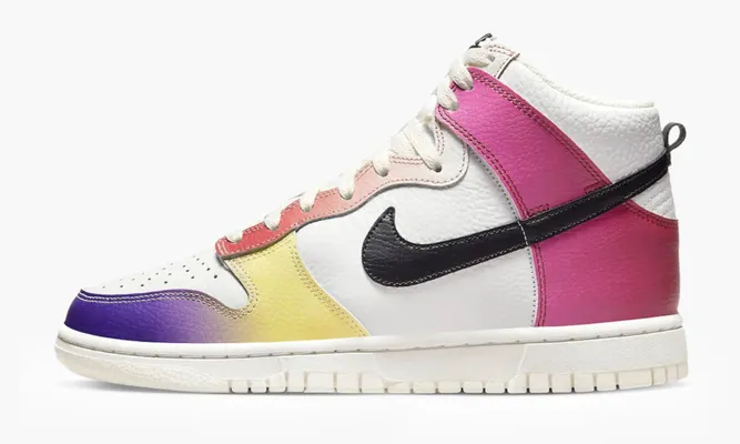 Кроссовки Nike Dunk High WMNS «Multi-color Gradient» разноцветный
