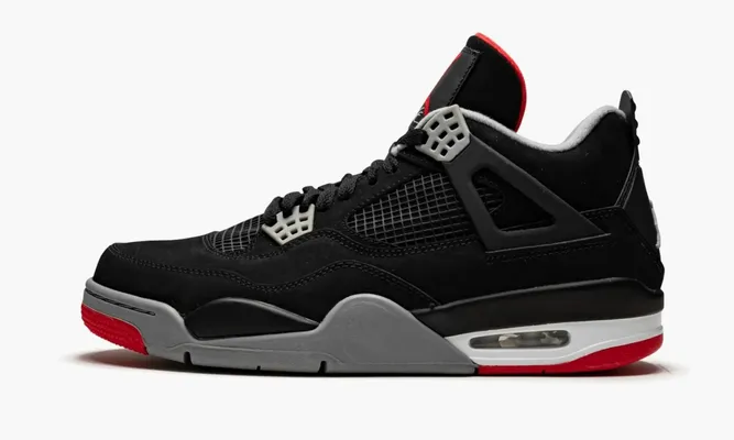 Кроссовки Air Jordan 4 Retro «Bred» черный