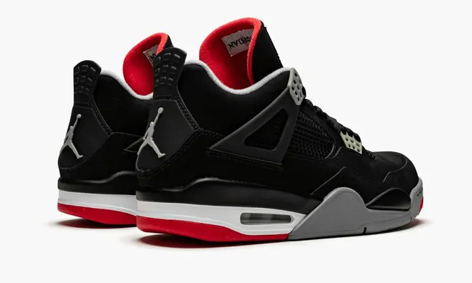 Кроссовки Air Jordan 4 Retro «Bred» черный