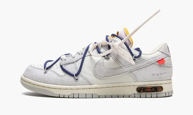 Кроссовки Nike Dunk Low «Off-white - Lot 18» серый