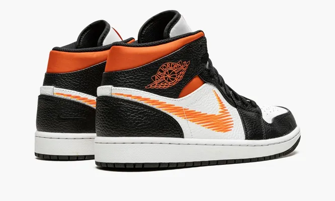 Кроссовки Air Jordan 1 Mid «Zig Zag» черный