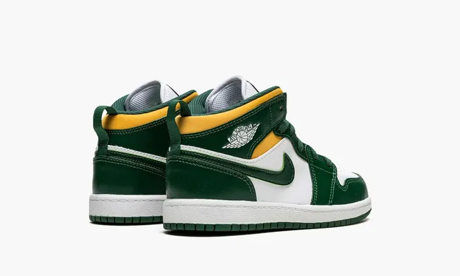 Кроссовки Air Jordan 1 Mid PS «Sonics 2021» зеленый