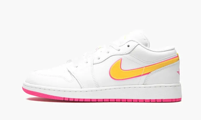 Кроссовки Air Jordan 1 Low GS «Edge Glow» белый