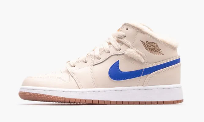 Кроссовки Air Jordan 1 Mid TD «Fleece Pearl White» розовый