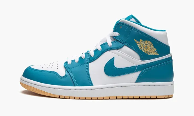 Кроссовки Air Jordan 1 Mid «Aquatone» синий