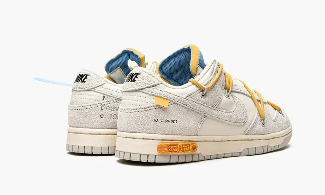 Кроссовки Nike Dunk Low «Off-white - Lot 34» кремовый