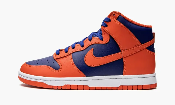 Кроссовки Nike Dunk High «Knicks» оранжевый