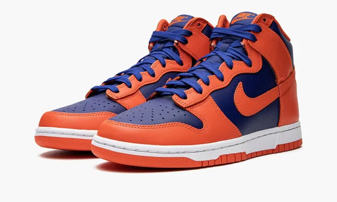 Кроссовки Nike Dunk High «Knicks» оранжевый