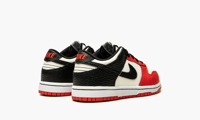 Для самых маленьких Nike Dunk Low Emb PS «Nba 75th Anniversary Chicago» красный,черный