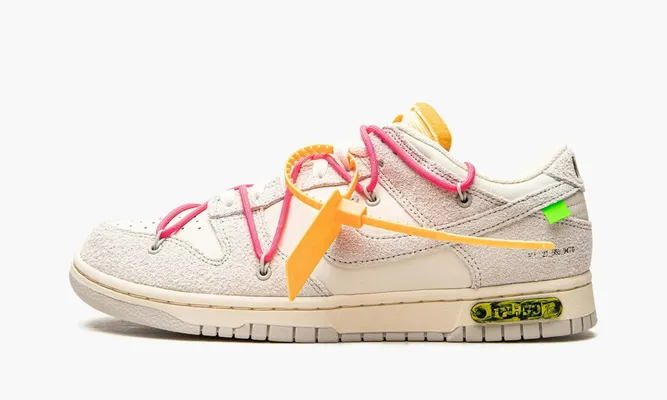 Кроссовки Nike Dunk Low «Off-white - Lot 17» кремовый