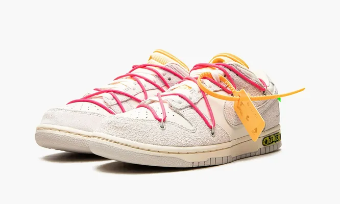 Кроссовки Nike Dunk Low «Off-white - Lot 17» кремовый