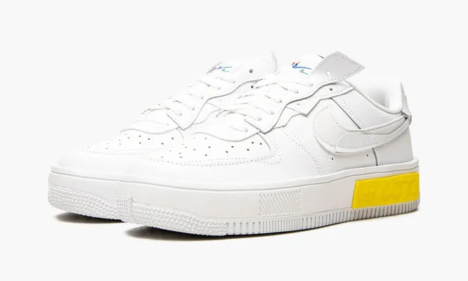 Кроссовки Nike Air Force 1 Low Fontanka WMNS «Summit White Opti Yellow» белый