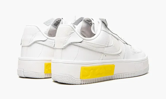 Кроссовки Nike Air Force 1 Low Fontanka WMNS «Summit White Opti Yellow» белый