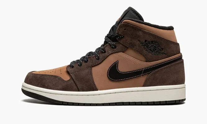 Кроссовки Air Jordan 1 Mid SE «Earth Tone» коричневый
