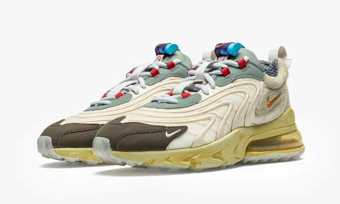 Кроссовки Nike Air Max 270 React Eng «Travis Scott Cactus Trails» кремовый