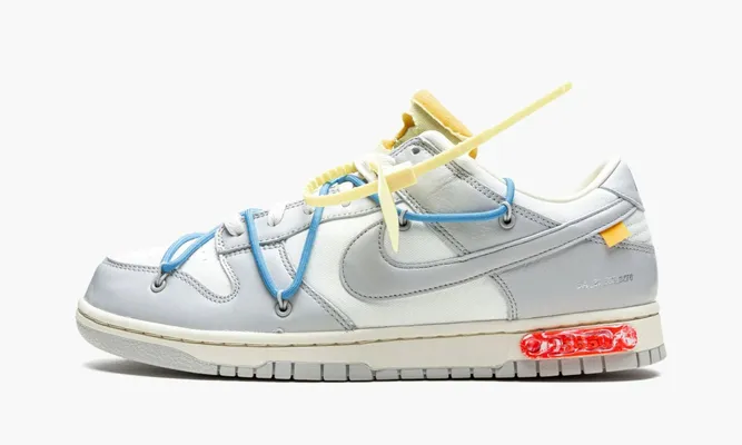 Кроссовки Nike Dunk Low «Off-white - Lot 5» серый